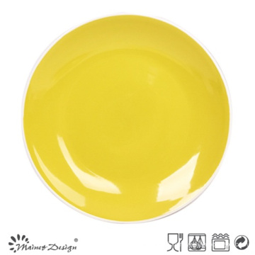 Shinning Yellow Glazing Dinner Plate